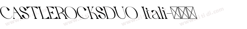 CASTLEROCKSDUO Itali字体转换